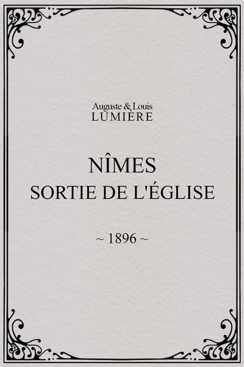 Nîmes, sortie de l'église